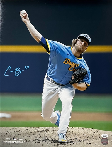 CORBIN BURNES SIGNED 16X20 BREWERS PHOTO #22 - JSA