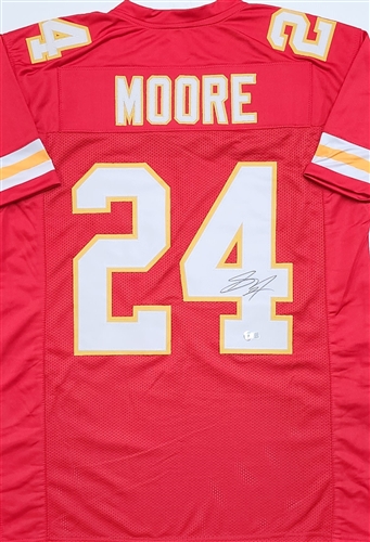 SKYY MOORE SIGNED CUSTOM REPLICA CHIEFS JERSEY - BAS