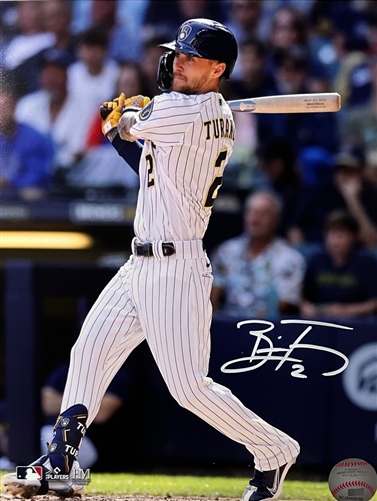 BRICE TURANG SIGNED BREWERS 8X10 PHOTO #2