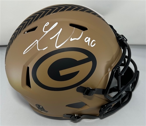 LUKAS VAN NESS SIGNED FULL SIZE PACKERS SALUTE II REPLICA HELMET - JSA