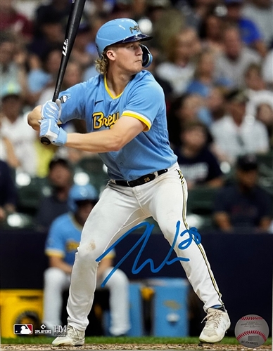 JOEY WIEMER SIGNED BREWERS 8X10 PHOTO #6