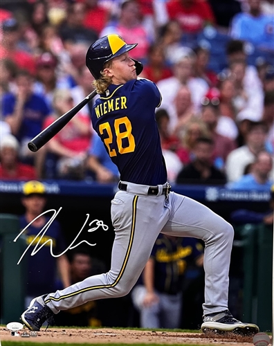 JOEY WIEMER SIGNED BREWERS 16X20 PHOTO #7 - JSA