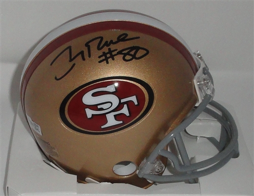 JERRY RICE SIGNED SF 49ERS MINI HELMET - FAN