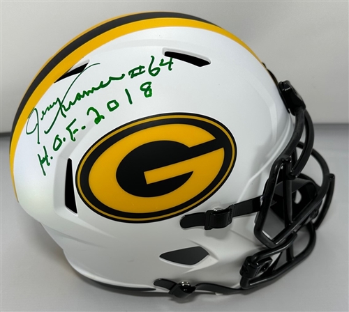 JERRY KRAMER SIGNED FULL SIZE PACKERS LUNAR REPLICA SPEED HELMET W/ HOF - JSA