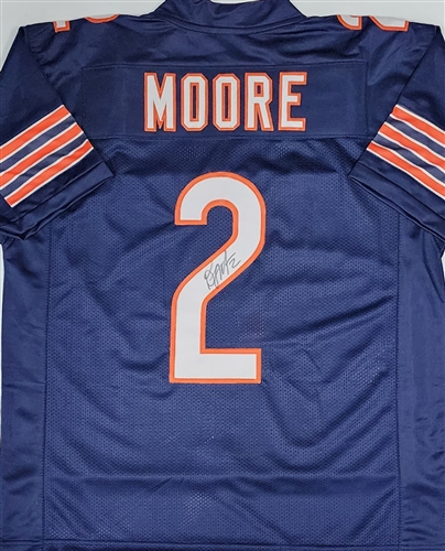 DJ MOORE SIGNED CUSTOM REPLICA BEARS JERSEY - BAS