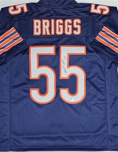 LANCE BRIGGS SIGNED CUSTOM REPLICA BEARS JERSEY - BAS