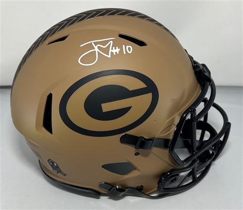 JORDAN LOVE SIGNED FULL SIZE PACKERS 2023 SALUTE AUTHENTIC SPEED HELMET - JSA