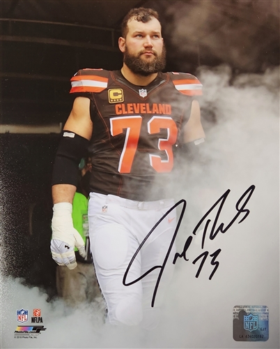 JOE THOMAS SIGNED CLE BROWNS 8X10 PHOTO #1