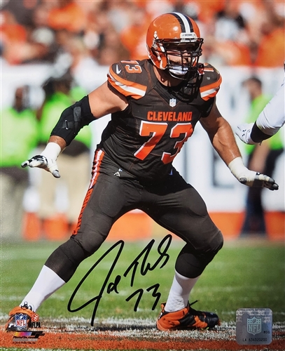 JOE THOMAS SIGNED CLE BROWNS 8X10 PHOTO #5