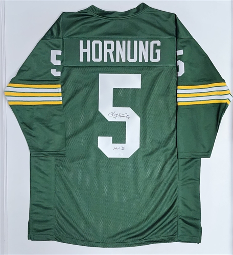 PAUL HORNUNG SIGNED CUSTOM PACKERS JERSEY W/ HOF 56 - JSA