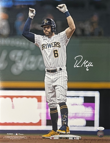 OWEN MILLER SIGNED 16X20 BREWERS PHOTO #3 - JSA