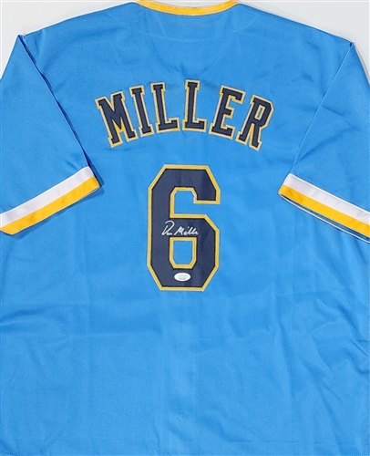 OWEN MILLER SIGNED CUSTOM REPLICA BREWERS MKE CITY EDITION JERSEY - JSA