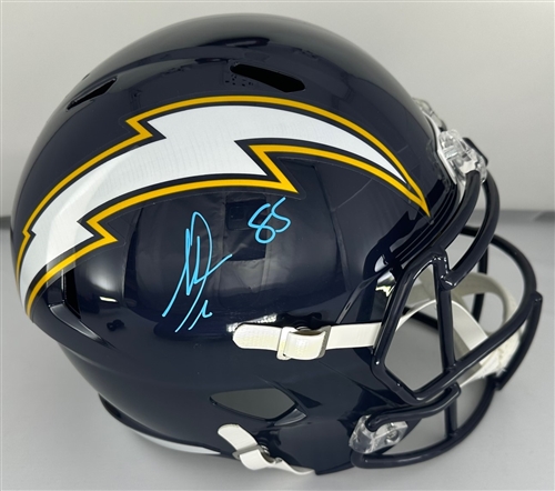 ANTONIO GATES SIGNED FULL SIZE REPLICA CHARGERS SPEED HELMET - JSA