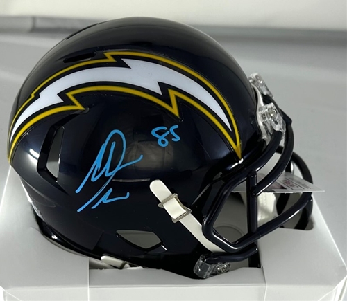 ANTONIO GATES SIGNED CHARGERS SPEED MINI HELMET - JSA