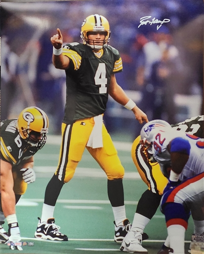 BRETT FAVRE SIGNED 16X20 PACKERS PHOTO #8 - JSA