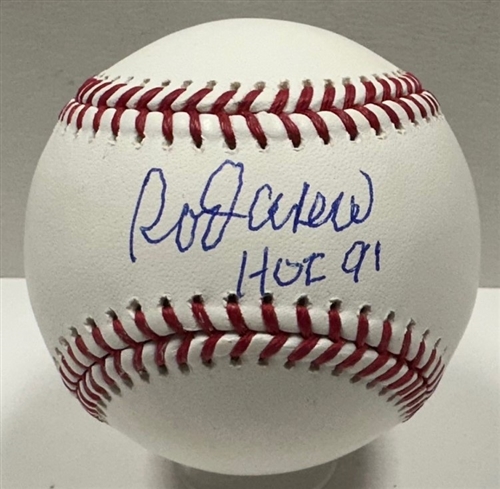 ROD CAREW SIGNED OFFICIAL MLB BASEBALL W/HOF - TWINS - JSA