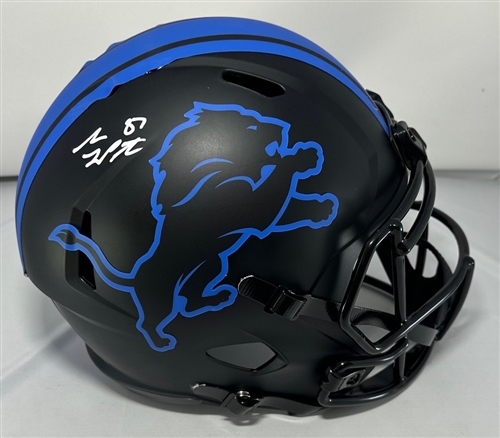 SAM LAPORTA SIGNED FULL SIZE LIONS ECLIPSE REPLICA SPEED HELMET - BAS