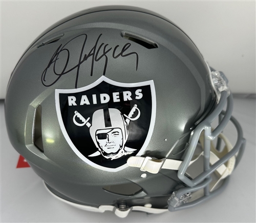 BO JACKSON SIGNED FULL SIZE AUTHENTIC FLASH RAIDERS SPEED HELMET - BAS