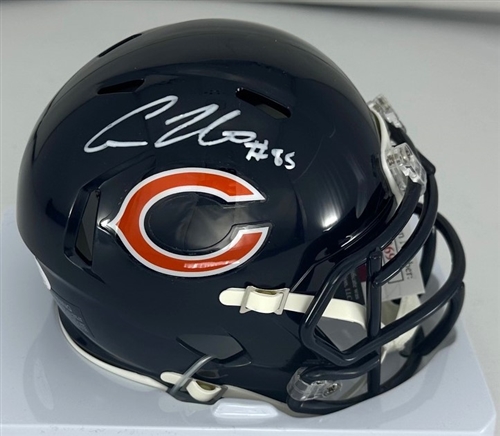 COLE KMET SIGNED RIDDELL BEARS SPEED MINI HELMET - JSA