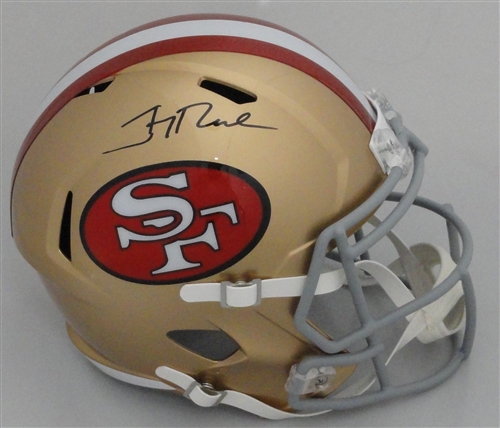 JERRY RICE SIGNED FULL SIZE 49ERS REPLICA SPEED HELMET - FAN