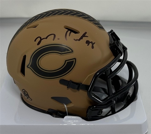 MONTEZ SWEAT SIGNED BEARS SALUTE SPEED MINI HELMET - BAS