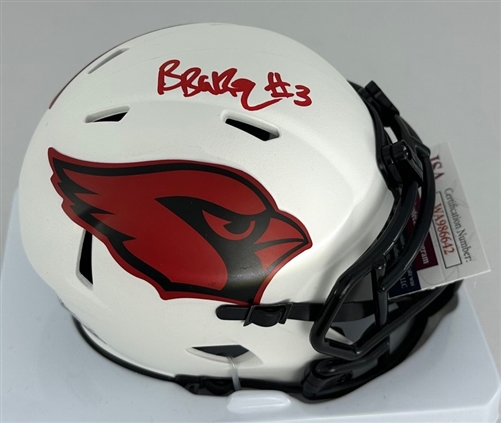 BUDDA BAKER SIGNED RIDDELL CARDINALS LUNAR SPEED MINI HELMET - JSA