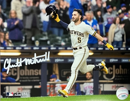 GARRETT MITCHELL SIGNED 8X10 BREWERS PHOTO #5