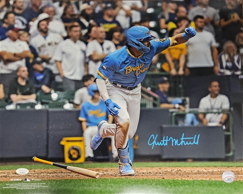 GARRETT MITCHELL SIGNED 16X20 BREWERS PHOTO #4- JSA