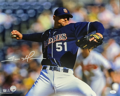 TREVOR HOFFMAN SIGNED 16X20 PADRES PHOTO #6 - JSA