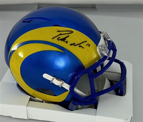 PUKA NACUA SIGNED RAMS SPEED MINI HELMET - FAN