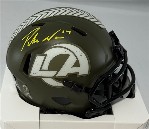 PUKA NACUA SIGNED RAMS SALUTE SPEED MINI HELMET - FAN