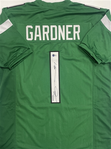 SAUCE GARDNER SIGNED CUSTOM REPLICA NY JETS JERSEY - BAS