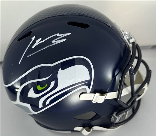 KENNETH WALKER SIGNED FULL SIZE SEAHAWKS REPLICA SPEED HELMET - BAS