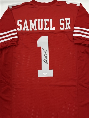 DEEBO SAMUEL SIGNED CUSTOM REPLICA SF 49ERS JERSEY - JSA