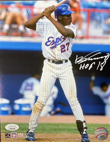 VLADIMIR GUERRERO SIGNED 8X10 EXPOS PHOTO #2 W/ HOF - JSA