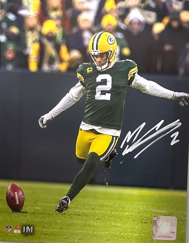 MASON CROSBY SIGNED 8X10 PACKERS PHOTO #1