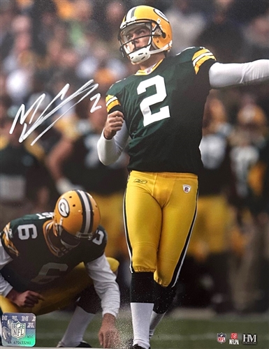 MASON CROSBY SIGNED 8X10 PACKERS PHOTO #3