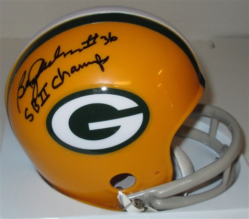 BEN WILSON SIGNED PACKERS MINI HELMET W/ SB II CHAMPS