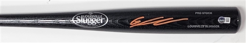 GUNNAR HENDERSON SIGNED LOUISVILLE SLUGGER BLACK BAT - ORIOLES - BAS