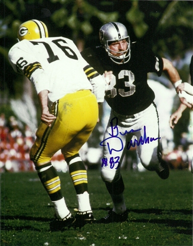 BEN DAVIDSON (d) SIGNED 8X10 RAIDERS PHOTO #1