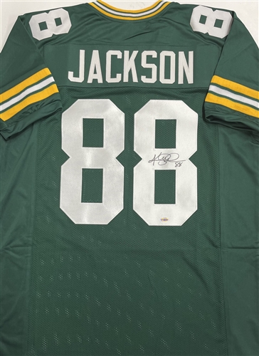 KEITH JACKSON SIGNED CUSTOM REPLICA PACKERS JERSEY