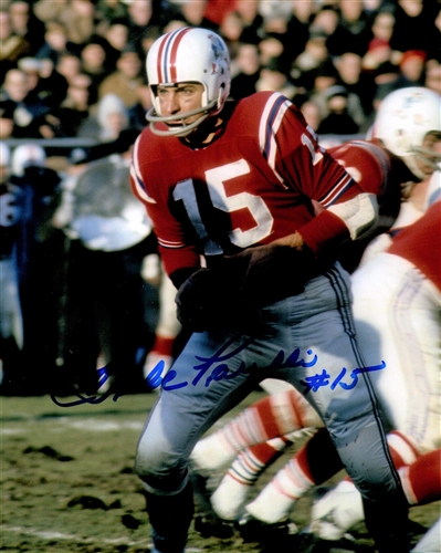 BABE PARILLI SIGNED 8X10 PATRIOTS PHOTO #2