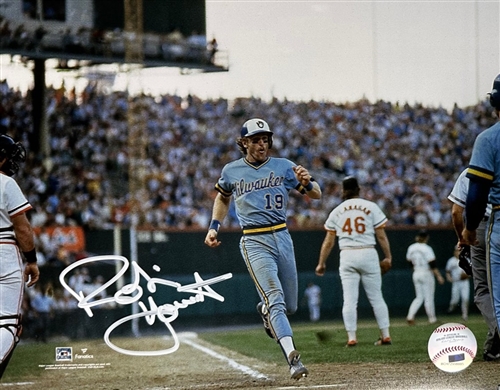 ROBIN YOUNT SIGNED 8X10 BREWERS PHOTO #6