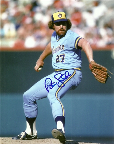 PETE LADD SIGNED 8X10 BREWERS PHOTO #2