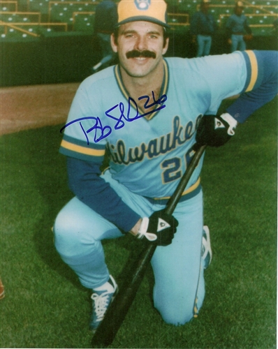 BOB SKUBE SIGNED 8X10 BREWERS PHOTO #1