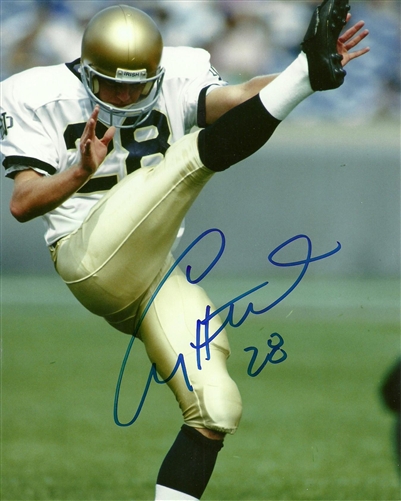 CRAIG HENTRICH SIGNED 8X10 NOTRE DAME PHOTO #2