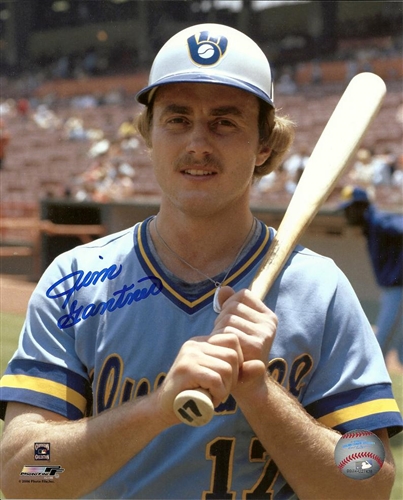 JIM GANTNER SIGNED 8X10 BREWERS PHOTO #6