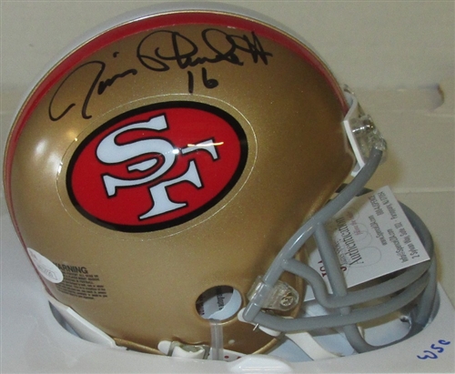 JIM PLUNKETT SIGNED SF 49ers MINI HELMET - JSA