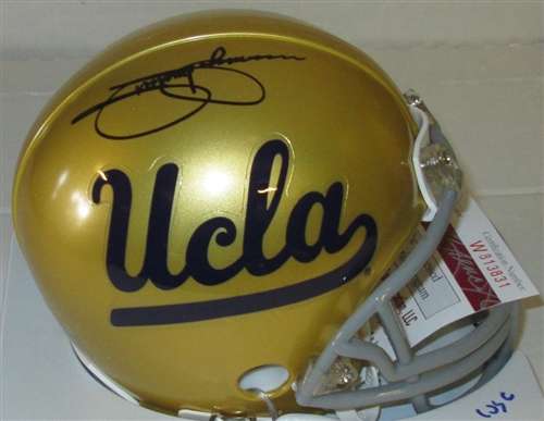 JIMMY JOHNSON SIGNED UCLA BRUINS MINI HELMET - JSA