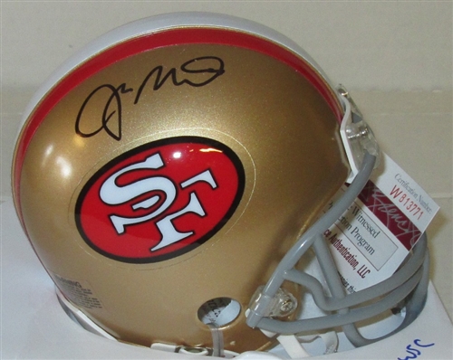 JOE MONTANA SIGNED SF 49ers MINI HELMET - JSA